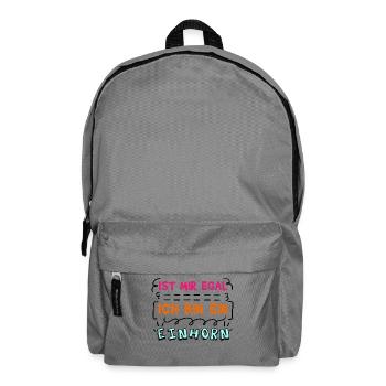 I don't care about the indifferent statement - Backpack - elephant grey - Front