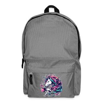Unicorn Coffee Gift - Backpack - elephant grey - Front