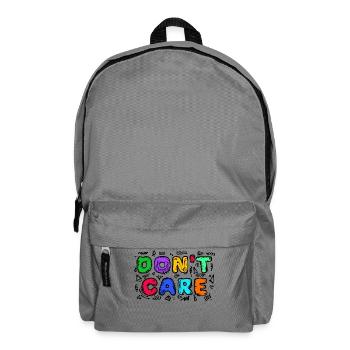 Ist Mir Wurscht Statement Egal Gleichgültig - Rucksack - Mittelgrau - Vorne
