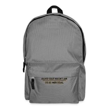 I don't care about the statement attitude - Backpack - elephant grey - Front