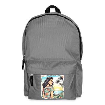 Aloha Girl - Backpack - elephant grey - Front