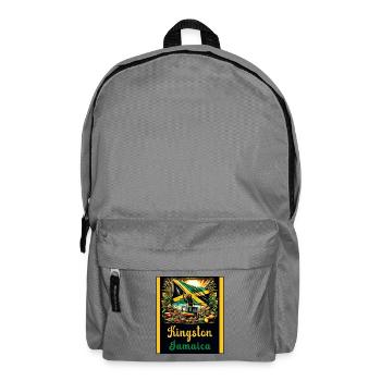 Jamaika Kingston Reggae Design - Rucksack - Mittelgrau - Vorne