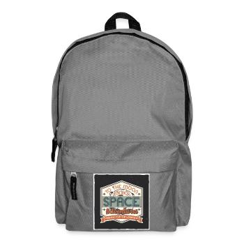 Panneau d’inspiration d’aventure spatiale - Sac à dos - gris éléphant - Devant