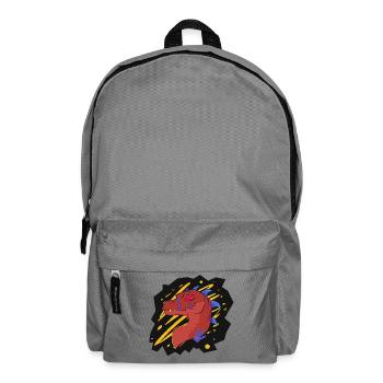 Firia, the Chimera (by Derpy Fox) - Backpack - elephant grey - Front