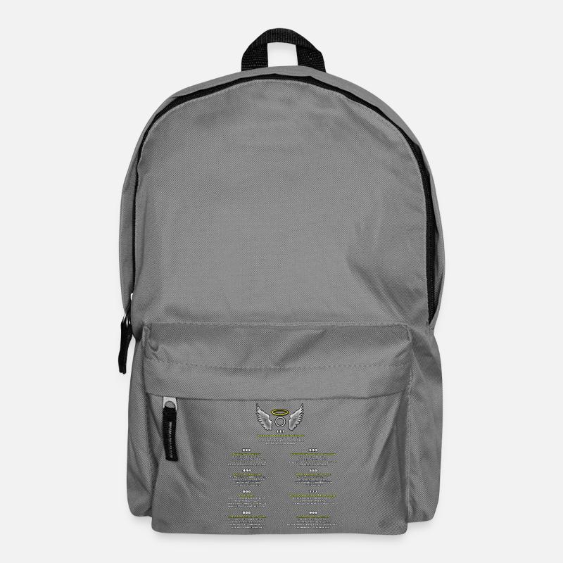 Engelzahlen Muster der Manifestation - Rucksack - Mittelgrau