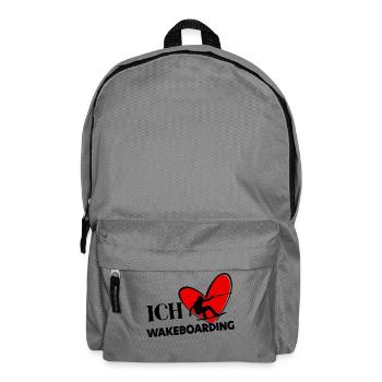 Wakeboard Surf Kitesurfer Déclaration Coeur Stunt - Sac à dos - gris éléphant - Devant