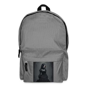 Gothic Viktorianisches Schwarzkleid - Rucksack - Mittelgrau - Vorne