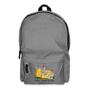 Portugal, Palacio da Pena, Sintra Hand Drawing - Backpack - elephant grey - Front