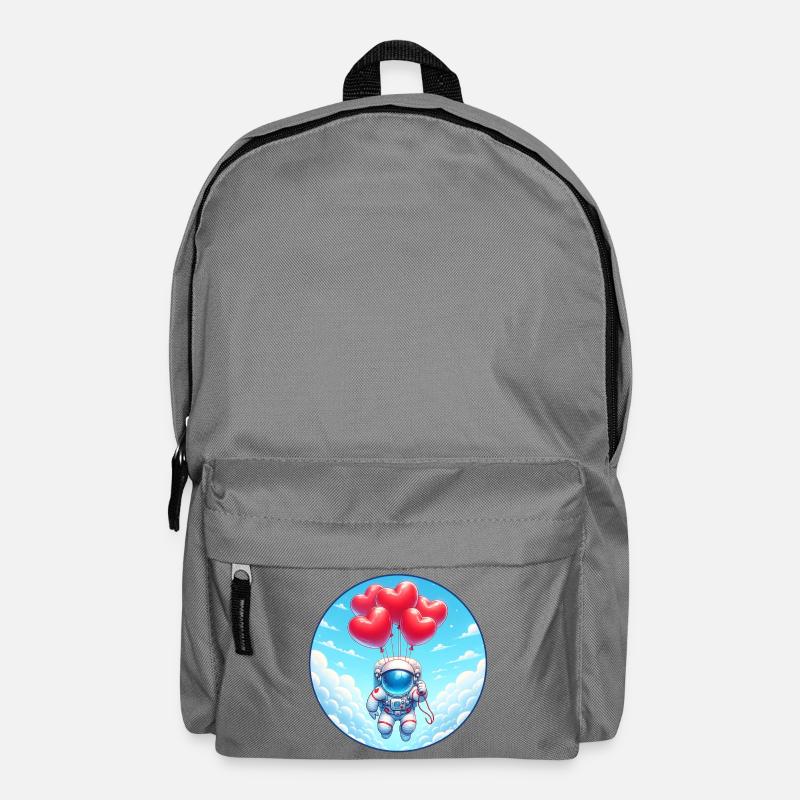 Heart Balloon Astronaut Cloud Flight - Backpack - elephant grey