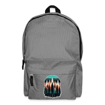 Forest Light Sunset - Backpack - elephant grey - Front
