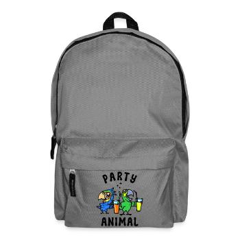 Africa Statement Parrot Animal Birds Animal Lover - Backpack - elephant grey - Front