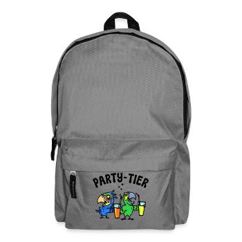 Tier Papagei Statement Zoo Dschungel Vögel - Rucksack - Mittelgrau - Vorne