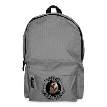 Unterschätze niemals ein Mädchen Meerschweinchen - Rucksack - Mittelgrau - Vorne