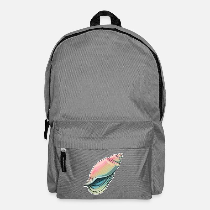 Illustration de coquillage pastel - Sac à dos - gris éléphant