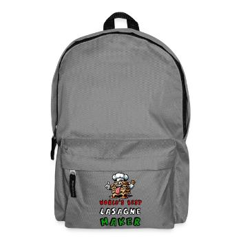 World's best lasagna maker Italia Food - Backpack - elephant grey - Front