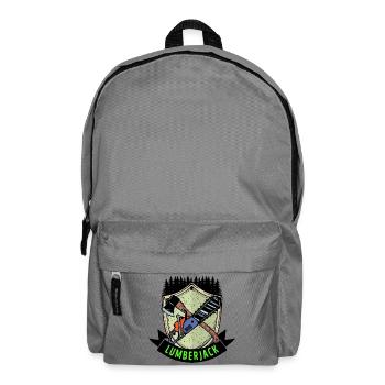 Hache bois scie dire menuiserie bûcheron bois - Sac à dos - gris éléphant - Devant