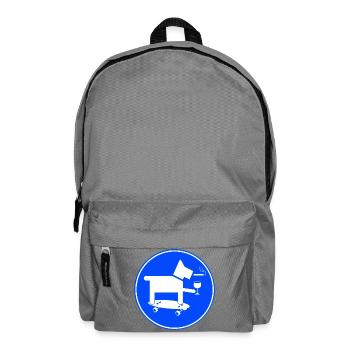 Skateboard-Hund - Rucksack - Mittelgrau - Vorne
