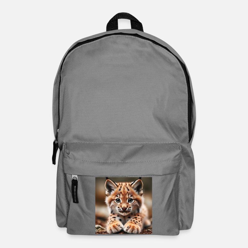 Iberisches Luchsjunges - Rucksack - Mittelgrau