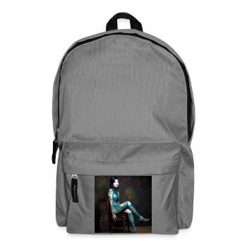 Portrait Woman 05 Tattoo - Backpack - elephant grey - Front