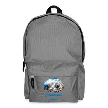 Santorini Griechenland Reisen Vulkan Akrotiri - Rucksack - Mittelgrau - Vorne