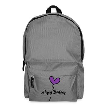 HAPPY BIRTHDAY. HAPPY BIRTHDAY. ANNIVERSARY. - Backpack - elephant grey - Front