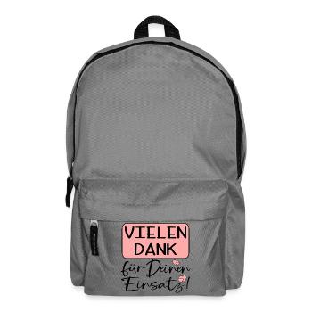 DANKESCHÖNGESCHENKE VIELEN DANK FÜR DEINEN EINSATZ - Rucksack - Mittelgrau - Vorne
