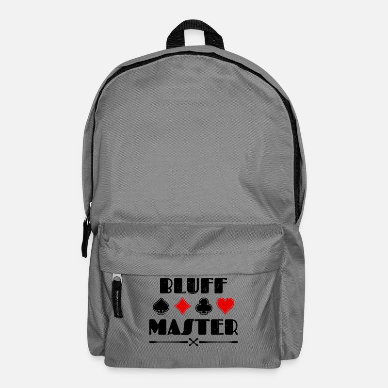 Herz Casino Bluff Statement Poker Profispieler - Rucksack - Mittelgrau