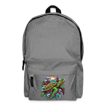 Japanische Schildkröte Japan Manga Comic - Rucksack - Mittelgrau - Vorne