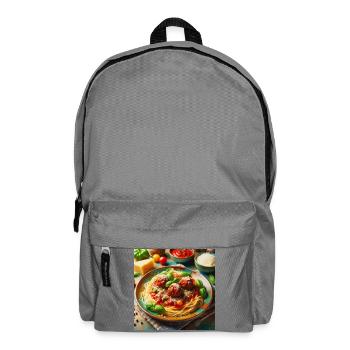 Spaghetti with meat - Backpack - elephant grey - Front