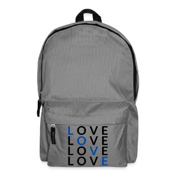 4 LOVE blue - Rucksack - Mittelgrau - Vorne