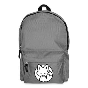 Kleiner Fuchs (Schwarzweiß) - Rucksack - Mittelgrau - Vorne