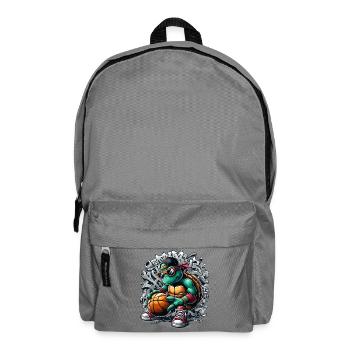 Basketball Turtle Sunglasses Graffiti - Backpack - elephant grey - Front