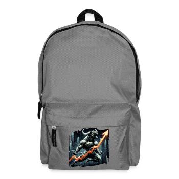 Finance Actions Taureau Wall Street Cadeau - Sac à dos - gris éléphant - Devant