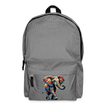 Elefant - Rucksack - Mittelgrau - Vorne