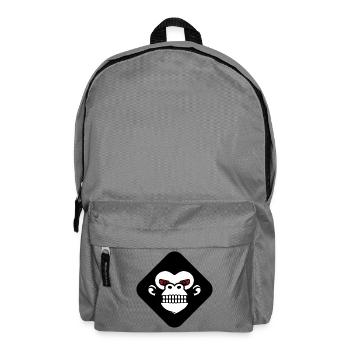 Gorilla-Zahn-Logo - Rucksack - Mittelgrau - Vorne