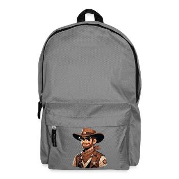 Karikatur Sheriff - Rucksack - Mittelgrau - Vorne