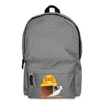 Hedgehog Dad - Construction - Backpack - elephant grey - Front