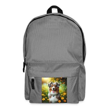 Australian Shepherd - Backpack - elephant grey - Front