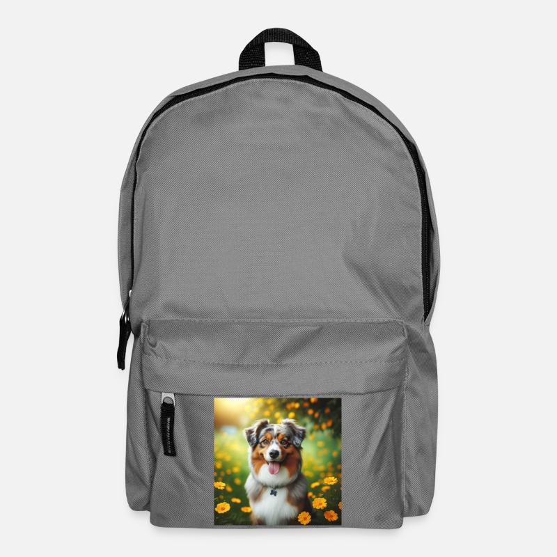 Australian Shepherd - Backpack - elephant grey