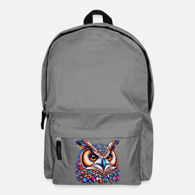 Eule - Rucksack - Mittelgrau