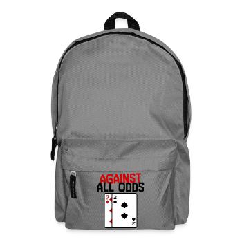 Casino Statement Jeu de cartes de poker Jeux d’argent - Sac à dos - gris éléphant - Devant