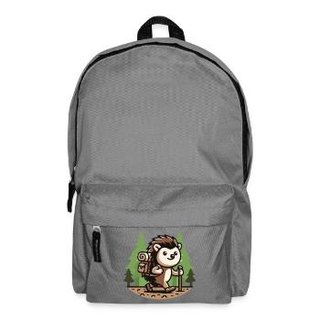Trail Trekker: The Hiking Hedgehog - Backpack - elephant grey - Front