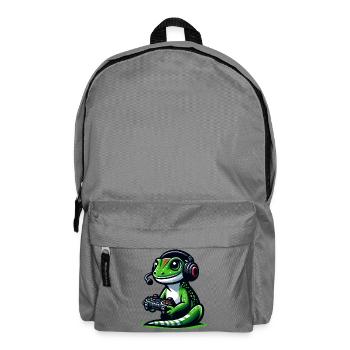 Gecko Gamer: Den Joystick-Dschungel meistern - Rucksack - Mittelgrau - Vorne