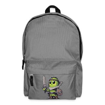 Avocado Knight: The Bravocado Warrior - Backpack - elephant grey - Front