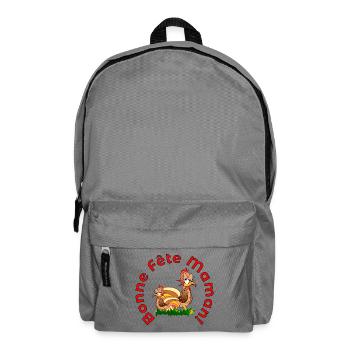 Fêtes des Méres POULETS POULES MAMAN - Sac à dos - gris éléphant - Devant