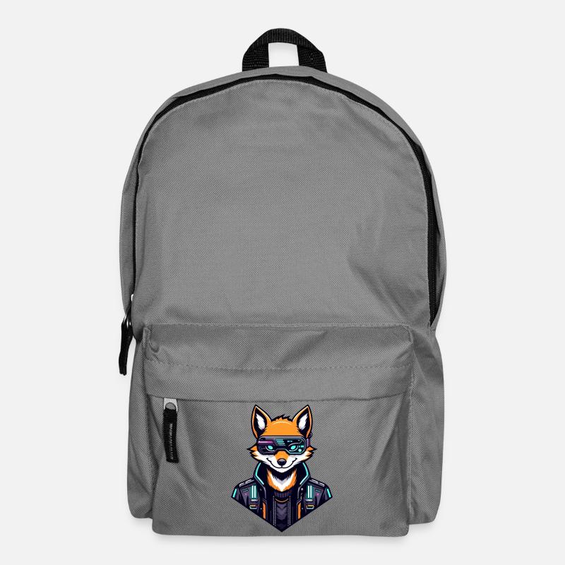 Cyber Fox Neon Tech Wild - Rucksack - Mittelgrau
