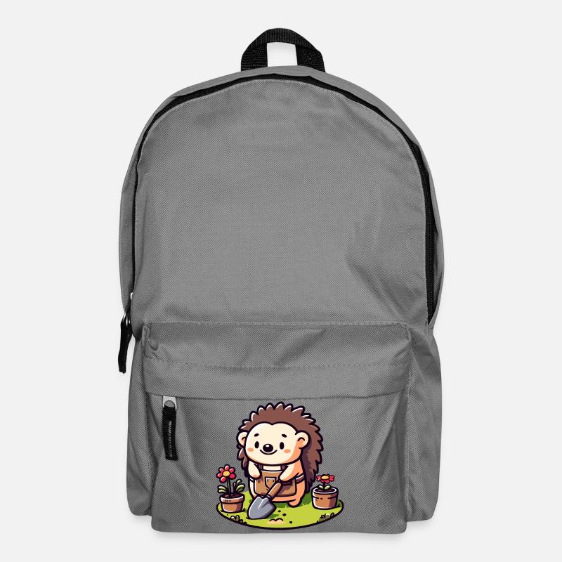 Igelgärtner: Der Blütenkumpel - Rucksack - Mittelgrau