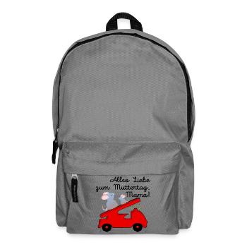 ALLES LIEBE ZUM MUTTERTAG - FEUERWEHR - Rucksack - Mittelgrau - Vorne