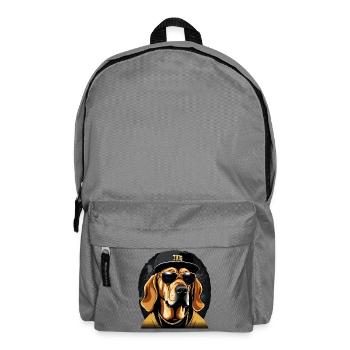 Bloodhound Gangsta Gangster Hund Geschenk - Rucksack - Mittelgrau - Vorne