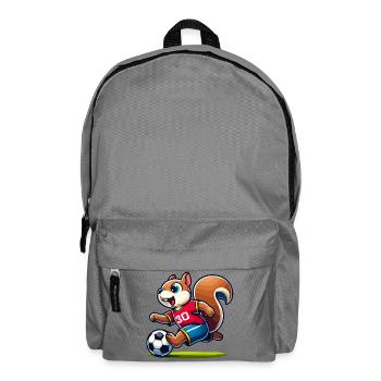 Scamper Striker : L’écureuil de football - Sac à dos - gris éléphant - Devant